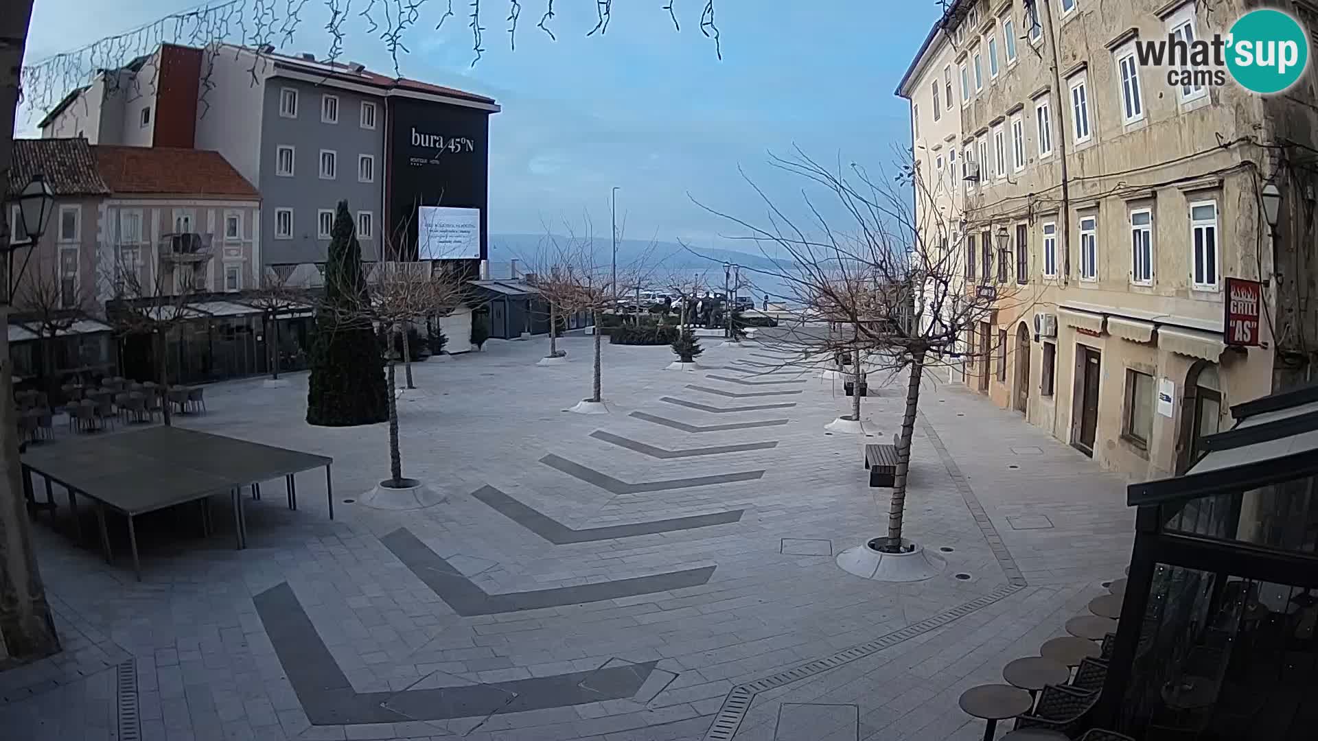 Centro della città di Senj – Piazza Pavlin – Live Cam Dalmazia