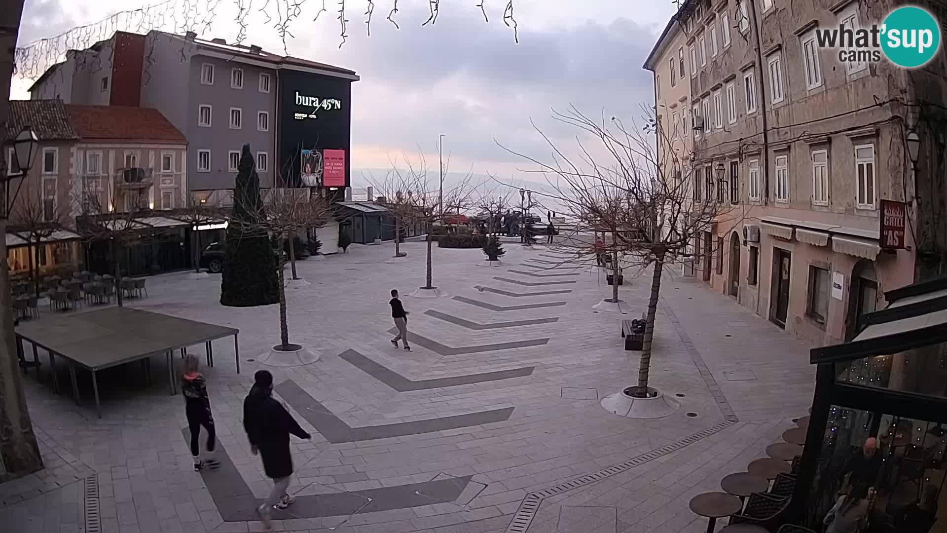 Centro della città di Senj – Piazza Pavlin – Live Cam Dalmazia