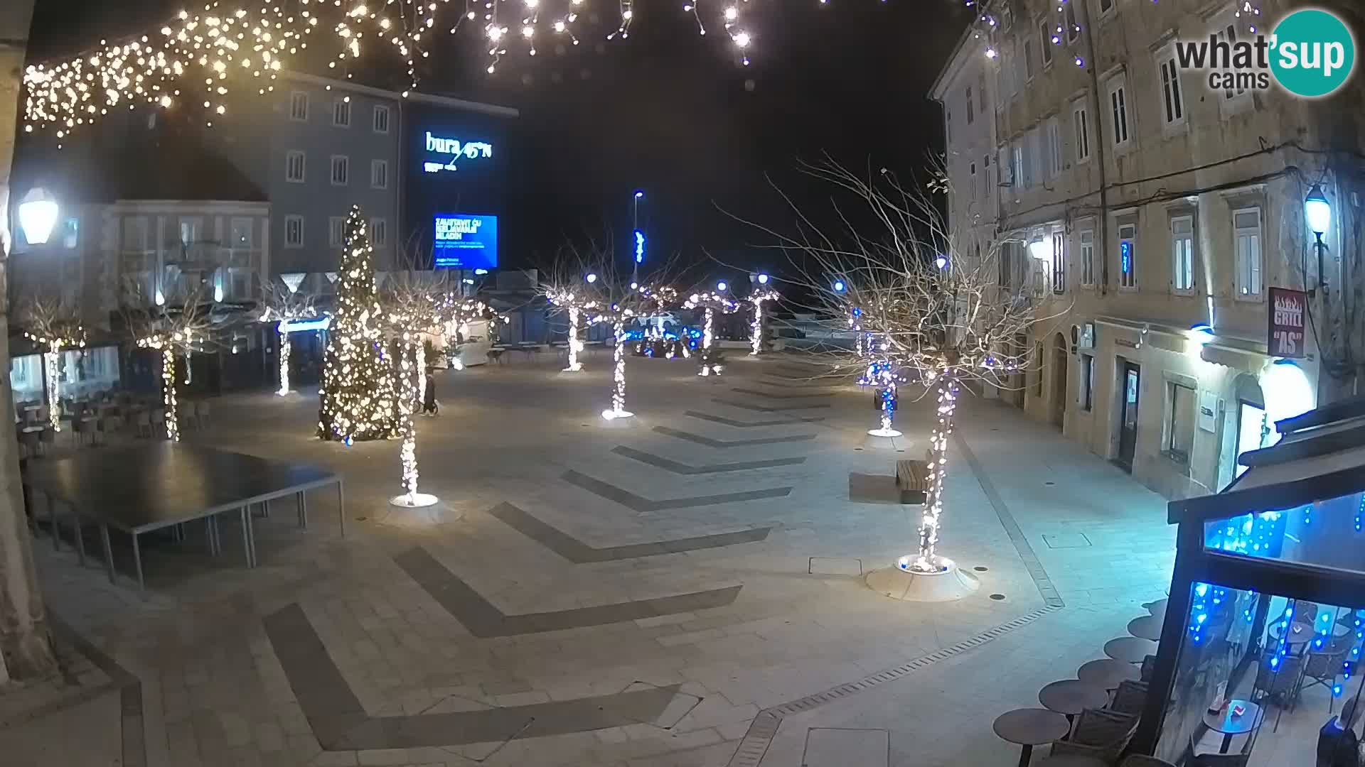 Centro della città di Senj – Piazza Pavlin – Live Cam Dalmazia