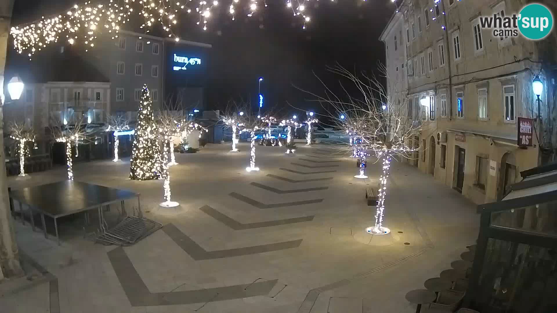 Center of Senj city – Pavlin square – Live Cam Dalmatia