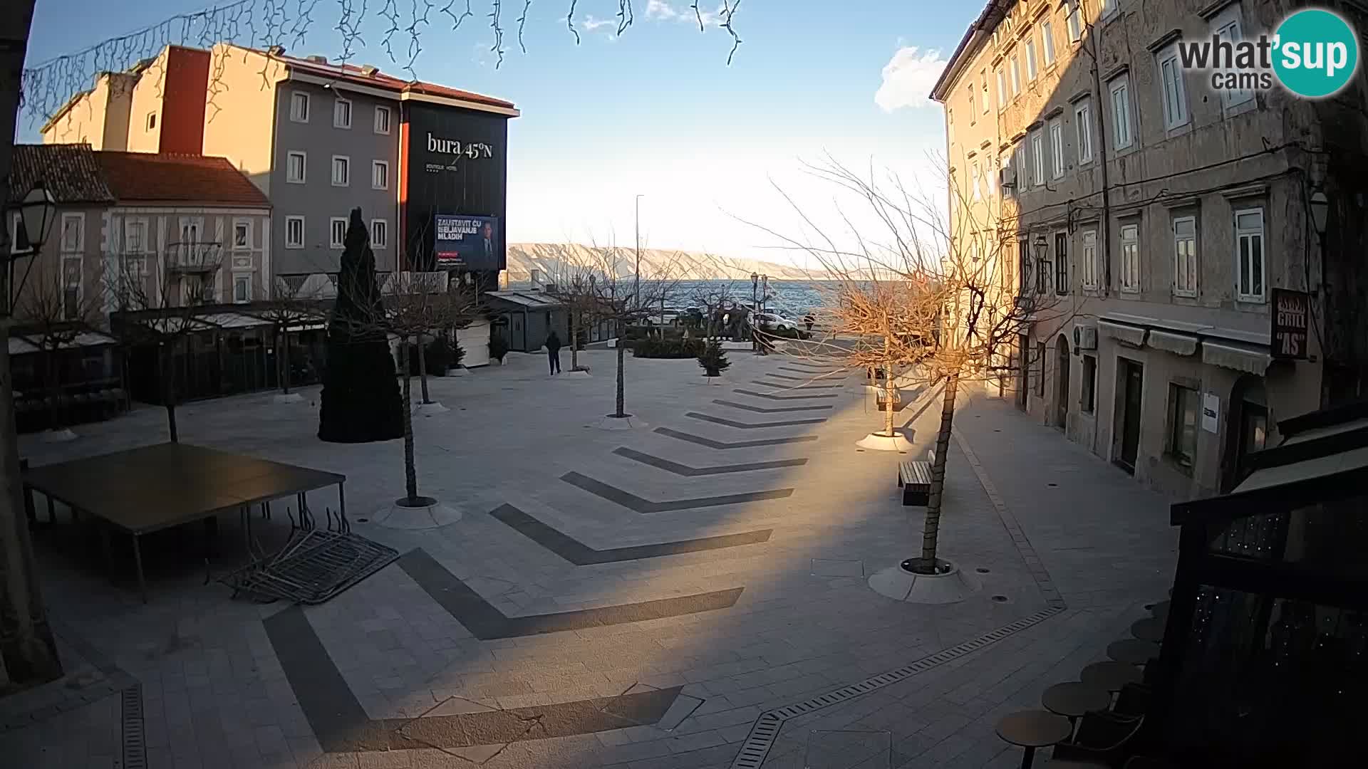 Centro della città di Senj – Piazza Pavlin – Live Cam Dalmazia