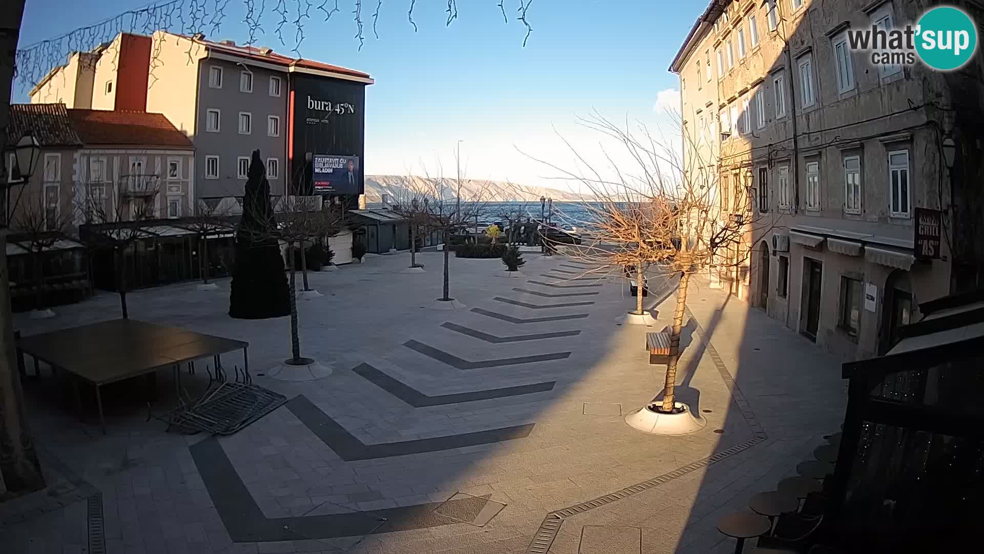 Centro della città di Senj – Piazza Pavlin – Live Cam Dalmazia