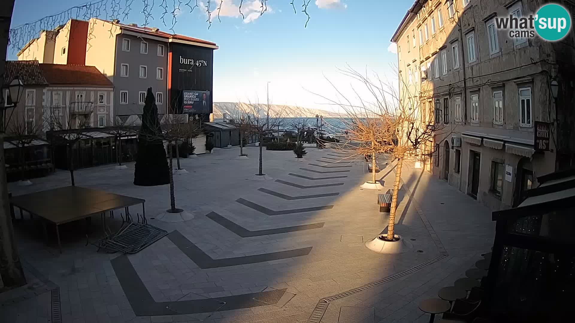 Centro della città di Senj – Piazza Pavlin – Live Cam Dalmazia