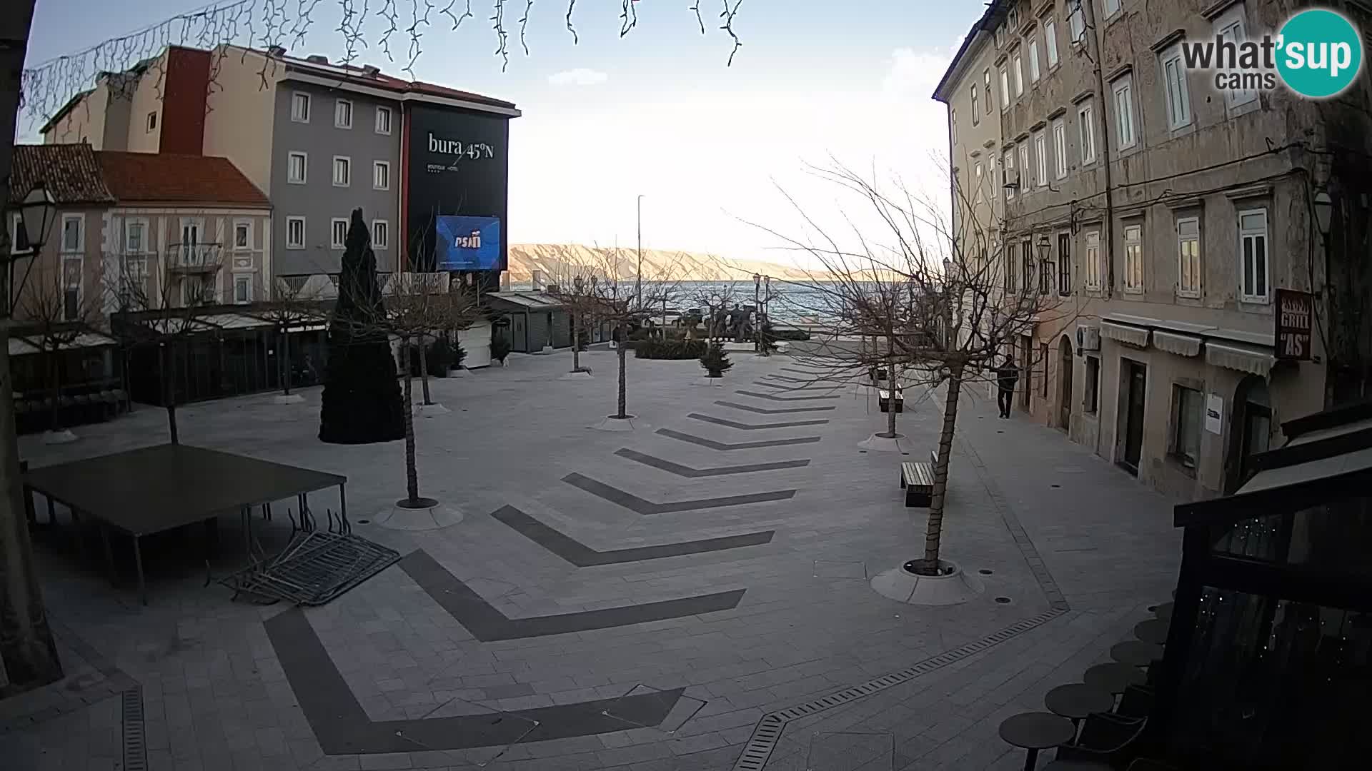 Centre de la ville de Senj – Place Pavlin – Live Cam Dalmatie