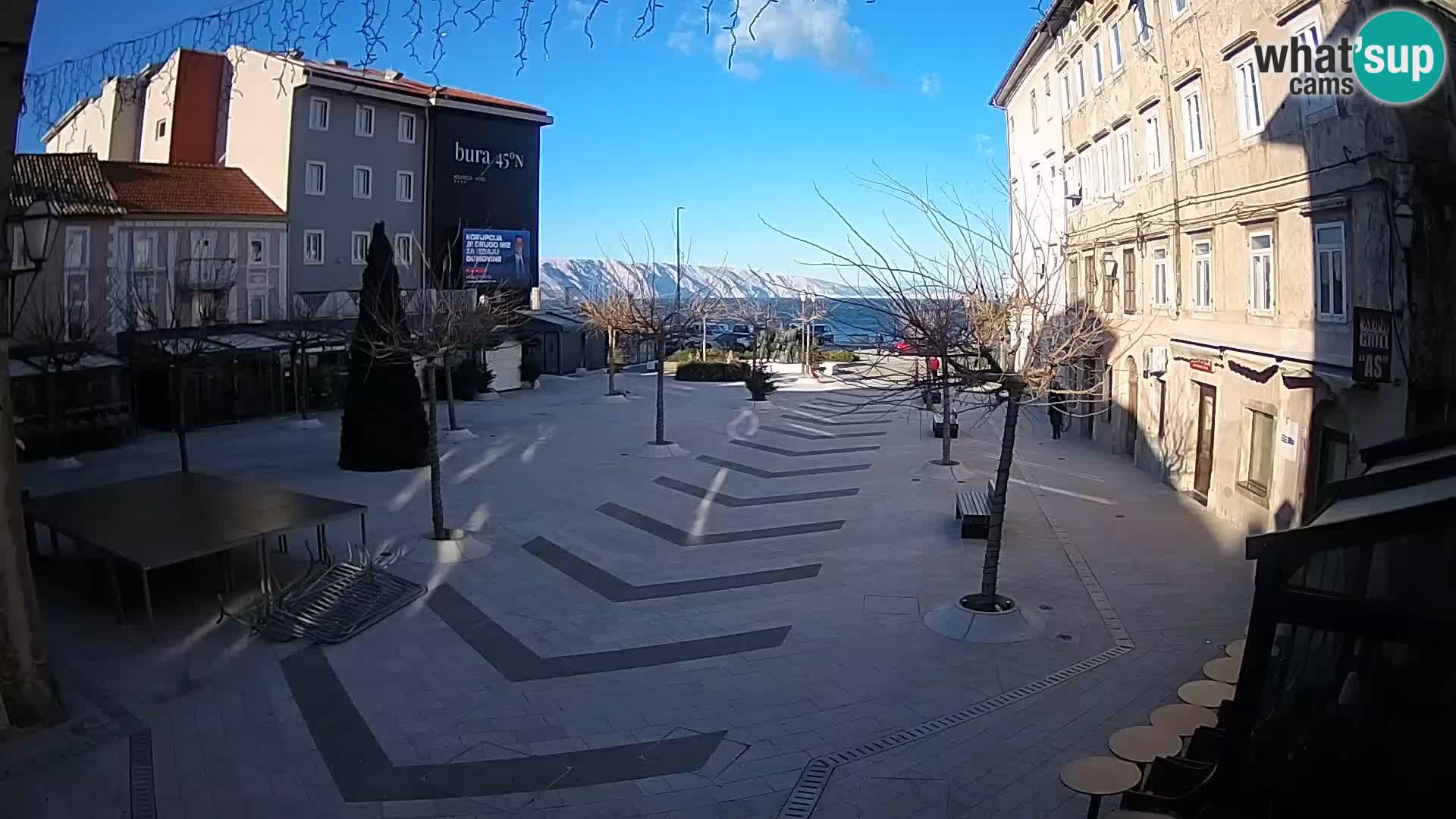 Centro della città di Senj – Piazza Pavlin – Live Cam Dalmazia