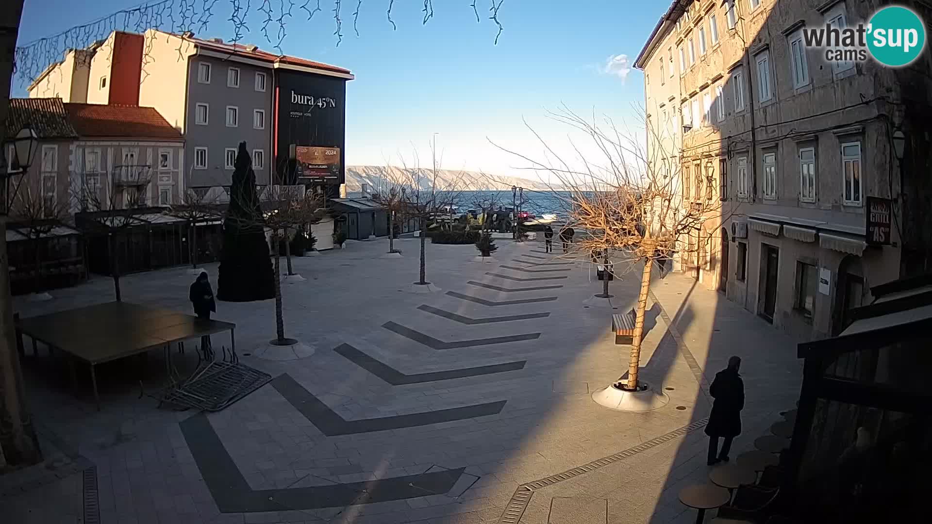 Centro de la ciudad de Senj – plaza Pavlin – Live Cam Dalmacia