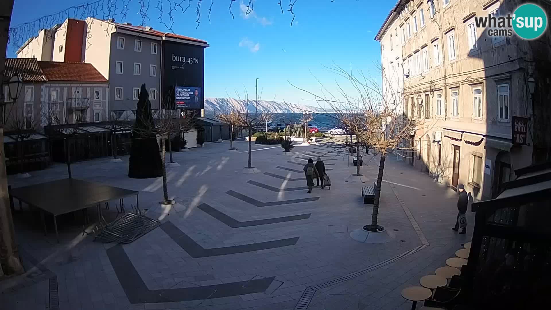 Centro della città di Senj – Piazza Pavlin – Live Cam Dalmazia