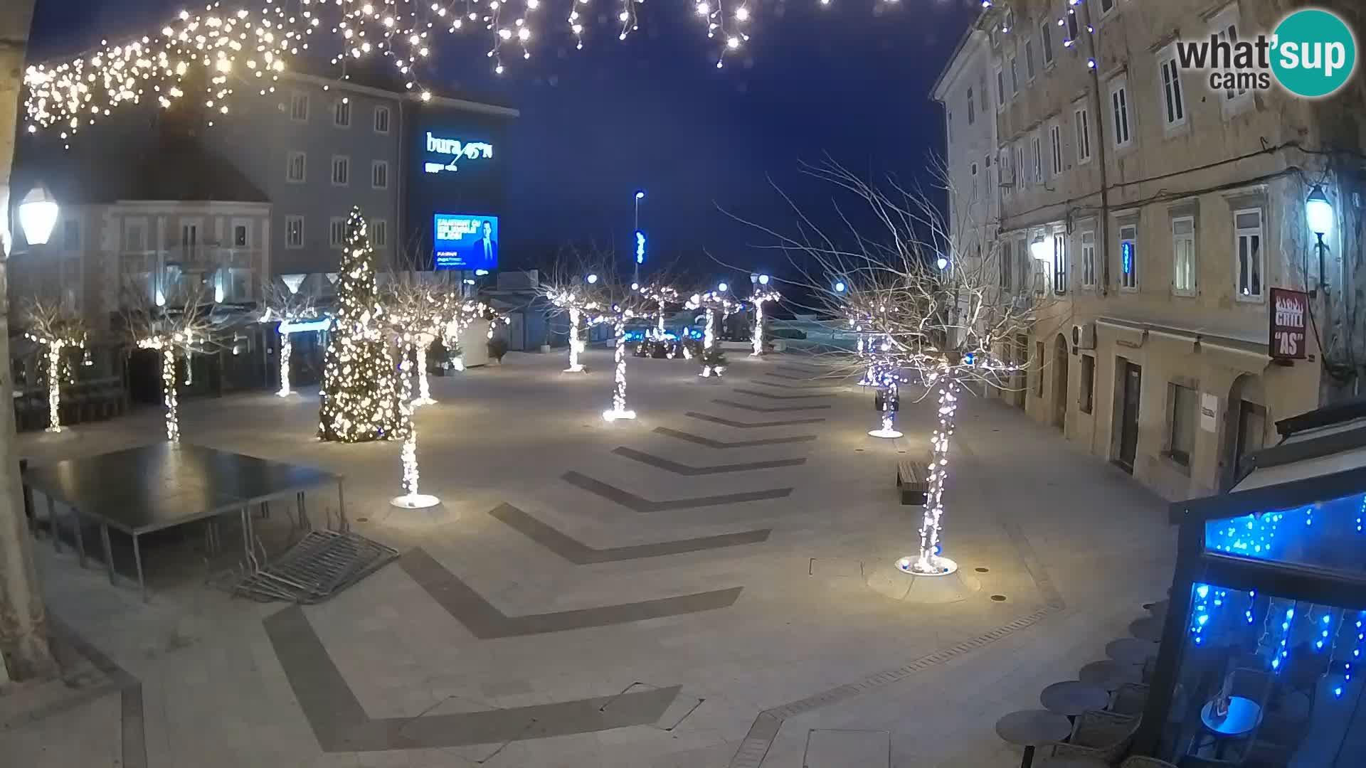 Center of Senj city – Pavlin square – Live Cam Dalmatia