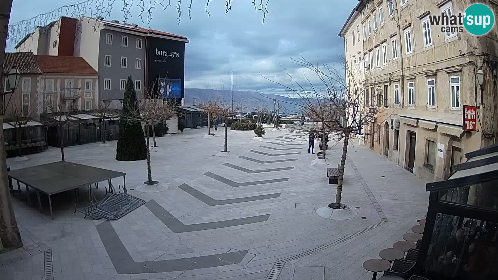 Center of Senj city – Pavlin square – Live Cam Dalmatia