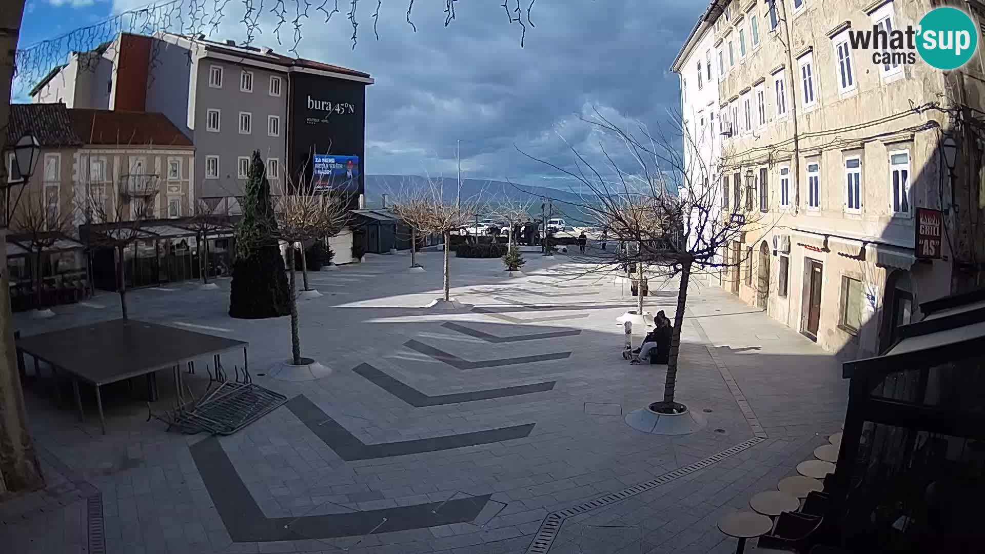 Center of Senj city – Pavlin square – Live Cam Dalmatia