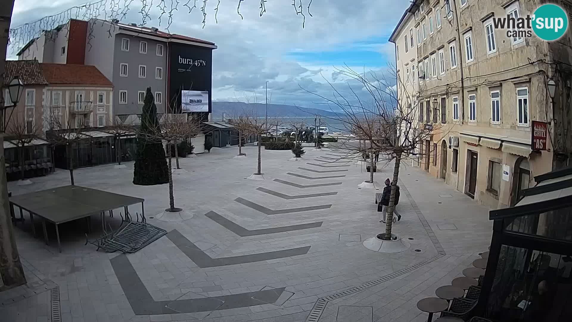 Centre de la ville de Senj – Place Pavlin – Live Cam Dalmatie