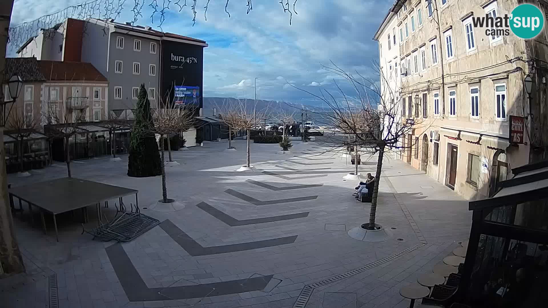 Centro della città di Senj – Piazza Pavlin – Live Cam Dalmazia