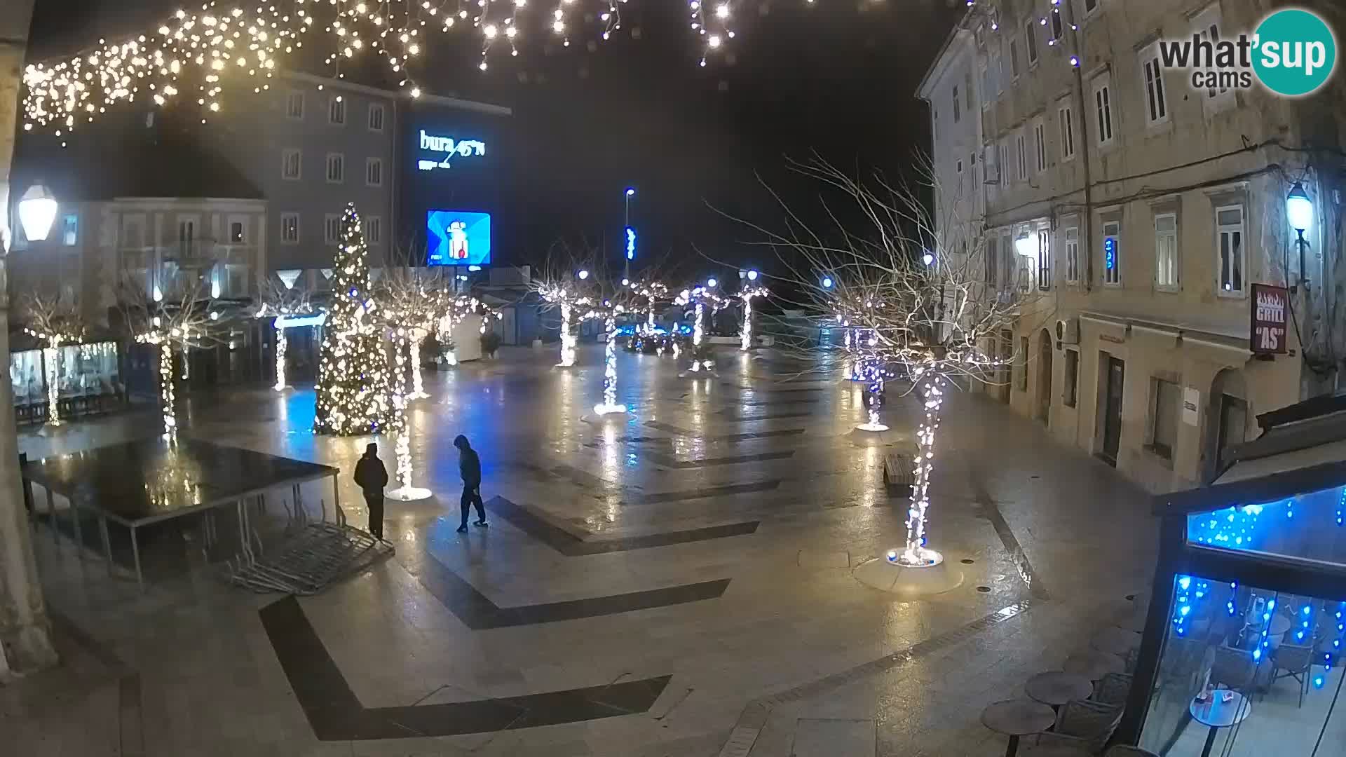 Centre de la ville de Senj – Place Pavlin – Live Cam Dalmatie