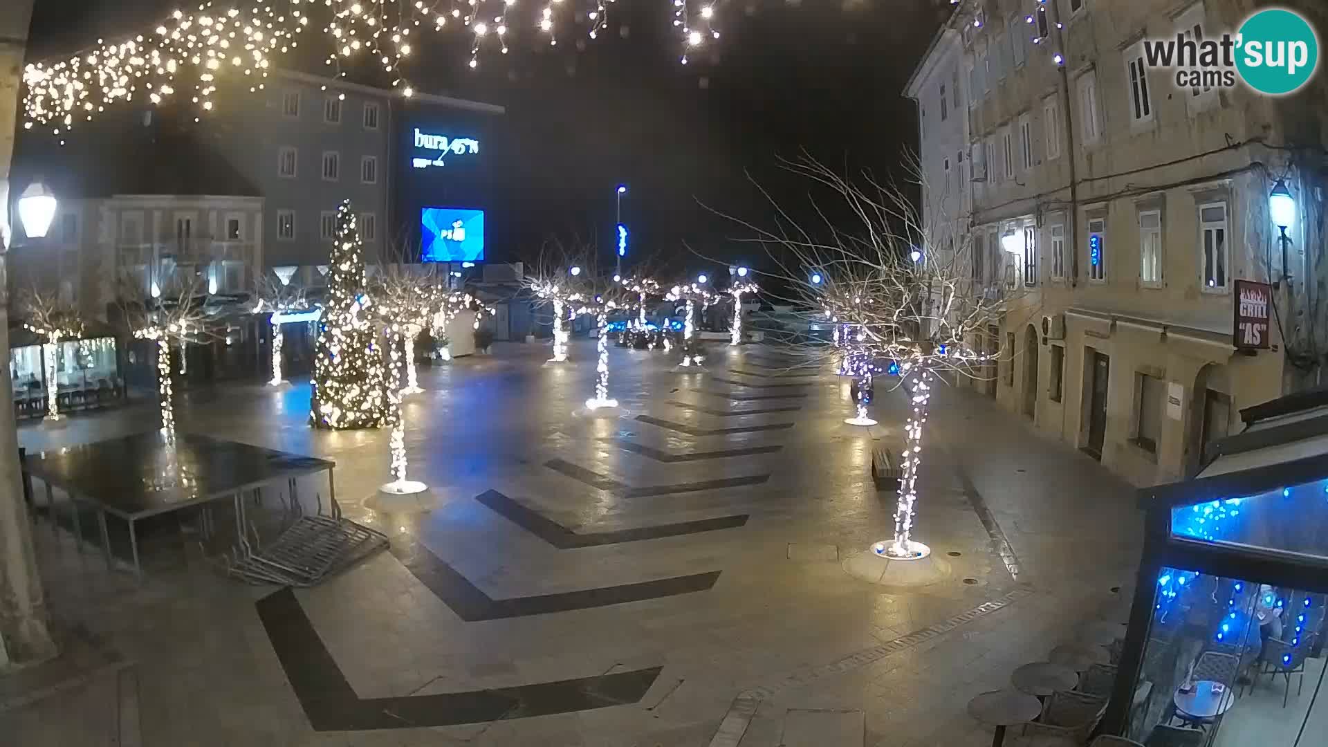 Centre de la ville de Senj – Place Pavlin – Live Cam Dalmatie