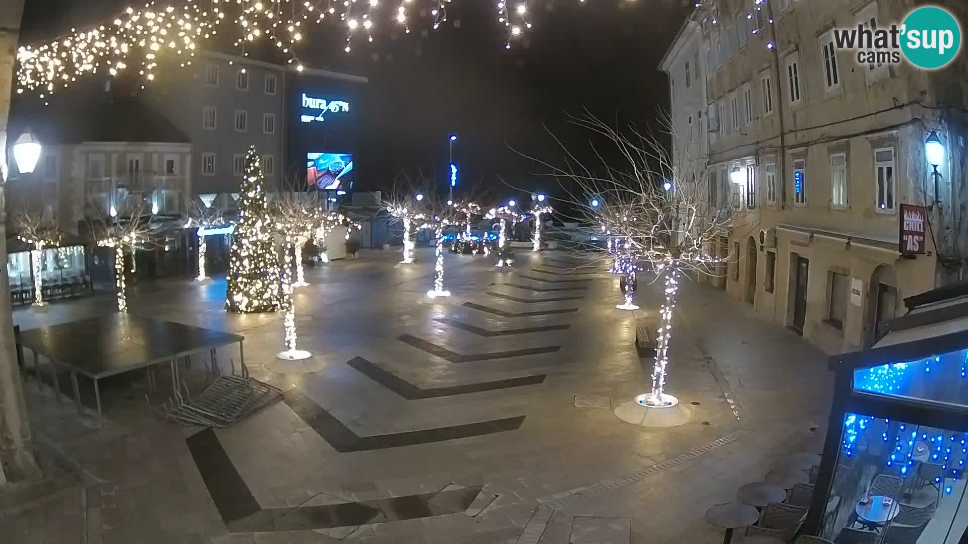 Center of Senj city – Pavlin square – Live Cam Dalmatia