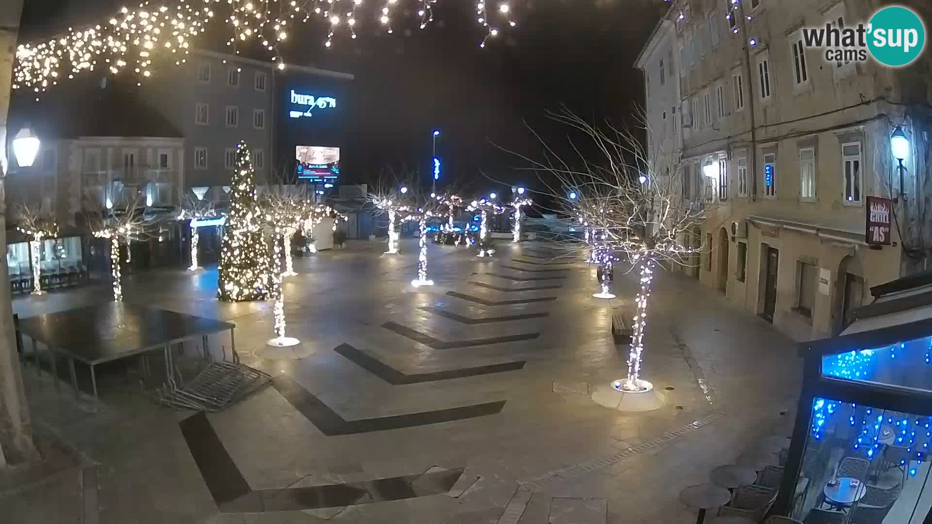 Center of Senj city – Pavlin square – Live Cam Dalmatia