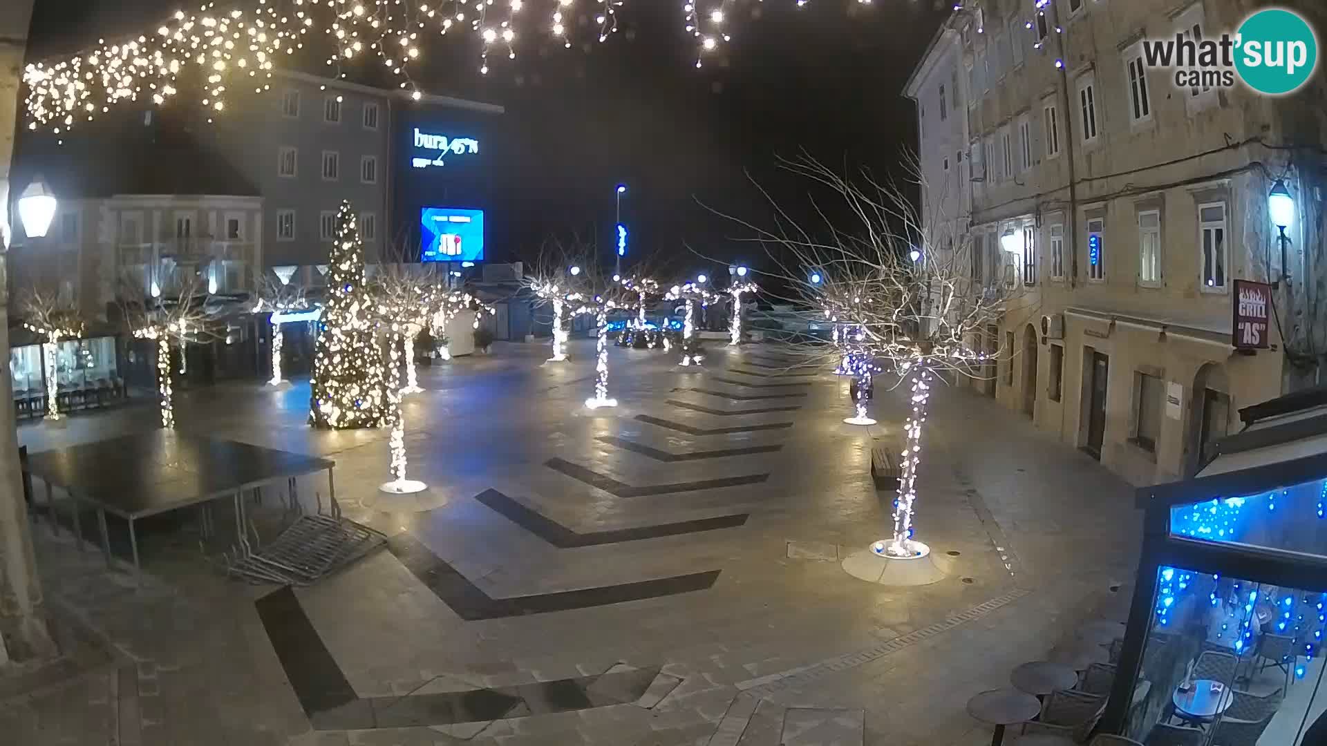 Center of Senj city – Pavlin square – Live Cam Dalmatia