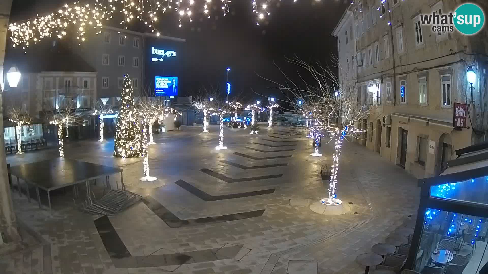 Center of Senj city – Pavlin square – Live Cam Dalmatia