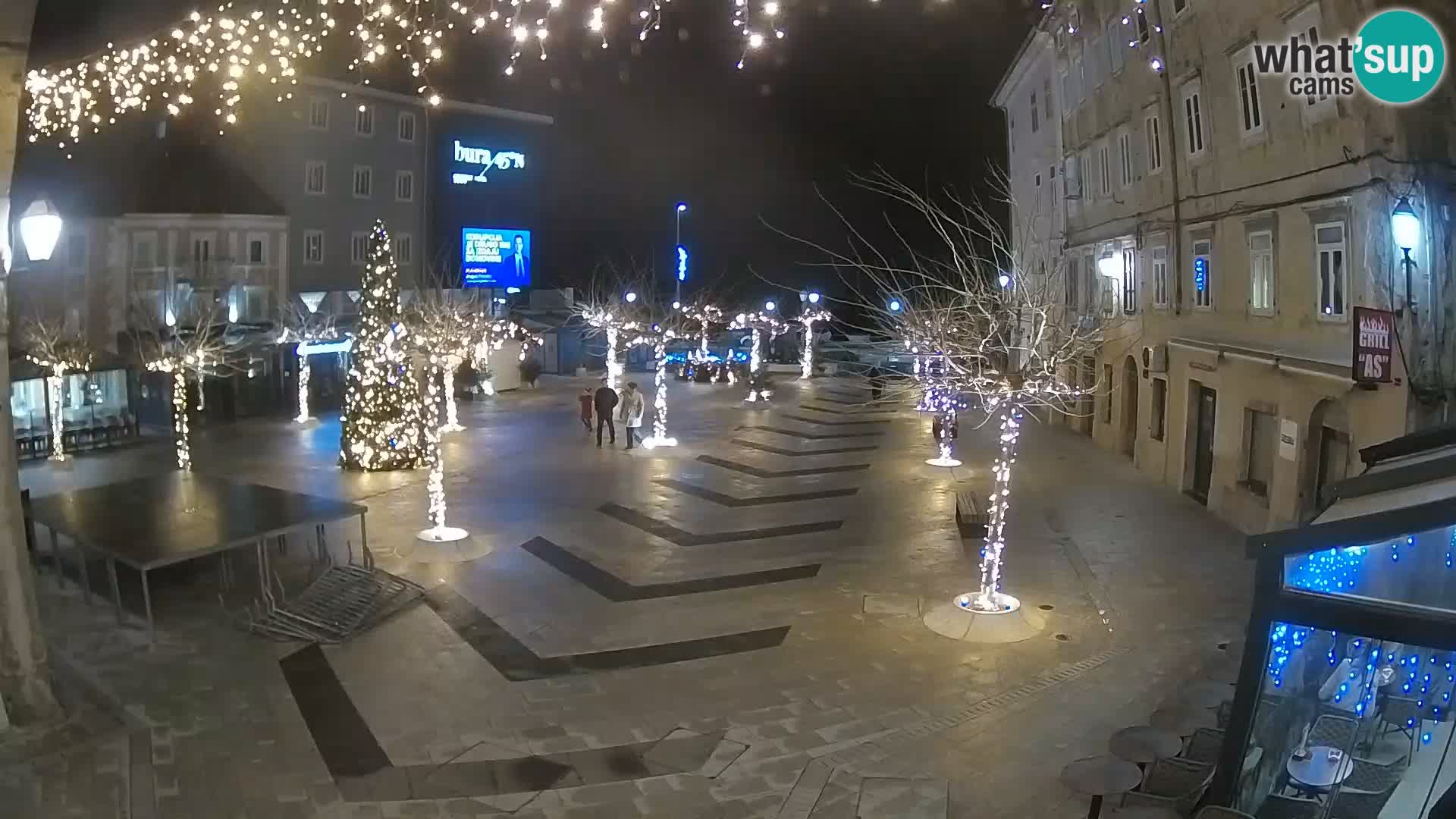 Center of Senj city – Pavlin square – Live Cam Dalmatia