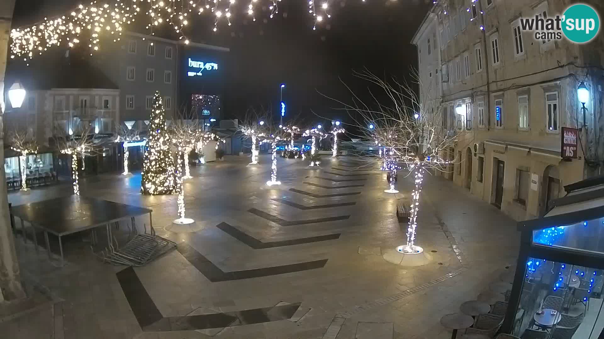 Centre de la ville de Senj – Place Pavlin – Live Cam Dalmatie