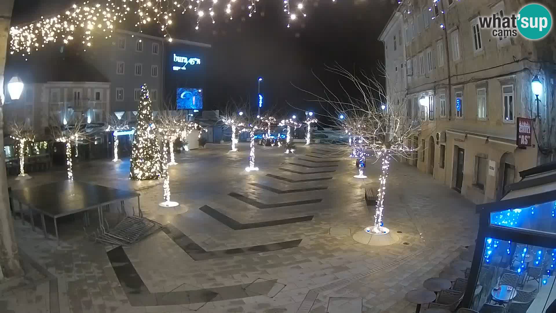 Centro della città di Senj – Piazza Pavlin – Live Cam Dalmazia