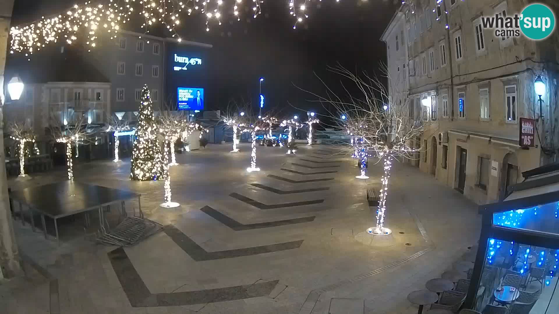 Center of Senj city – Pavlin square – Live Cam Dalmatia