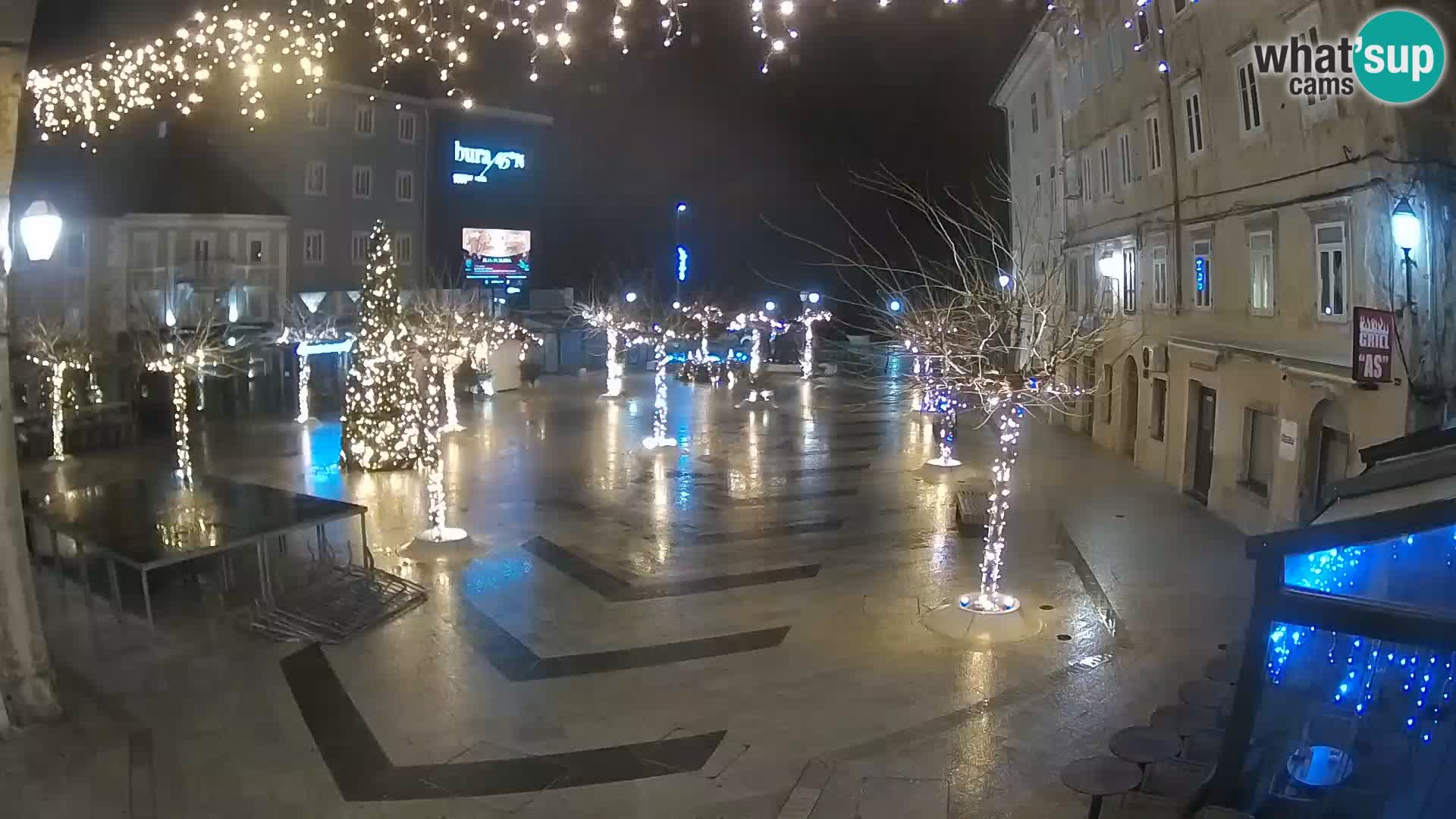 Centre de la ville de Senj – Place Pavlin – Live Cam Dalmatie