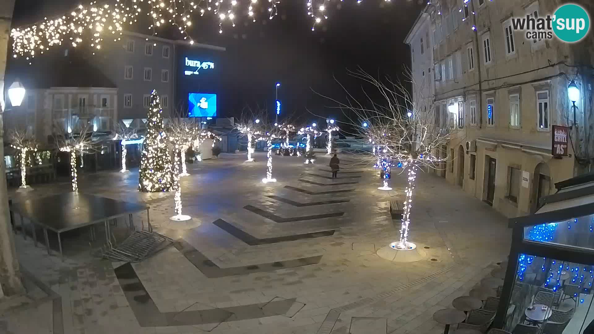 Centro della città di Senj – Piazza Pavlin – Live Cam Dalmazia