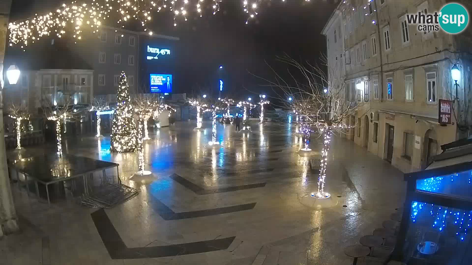 Center of Senj city – Pavlin square – Live Cam Dalmatia