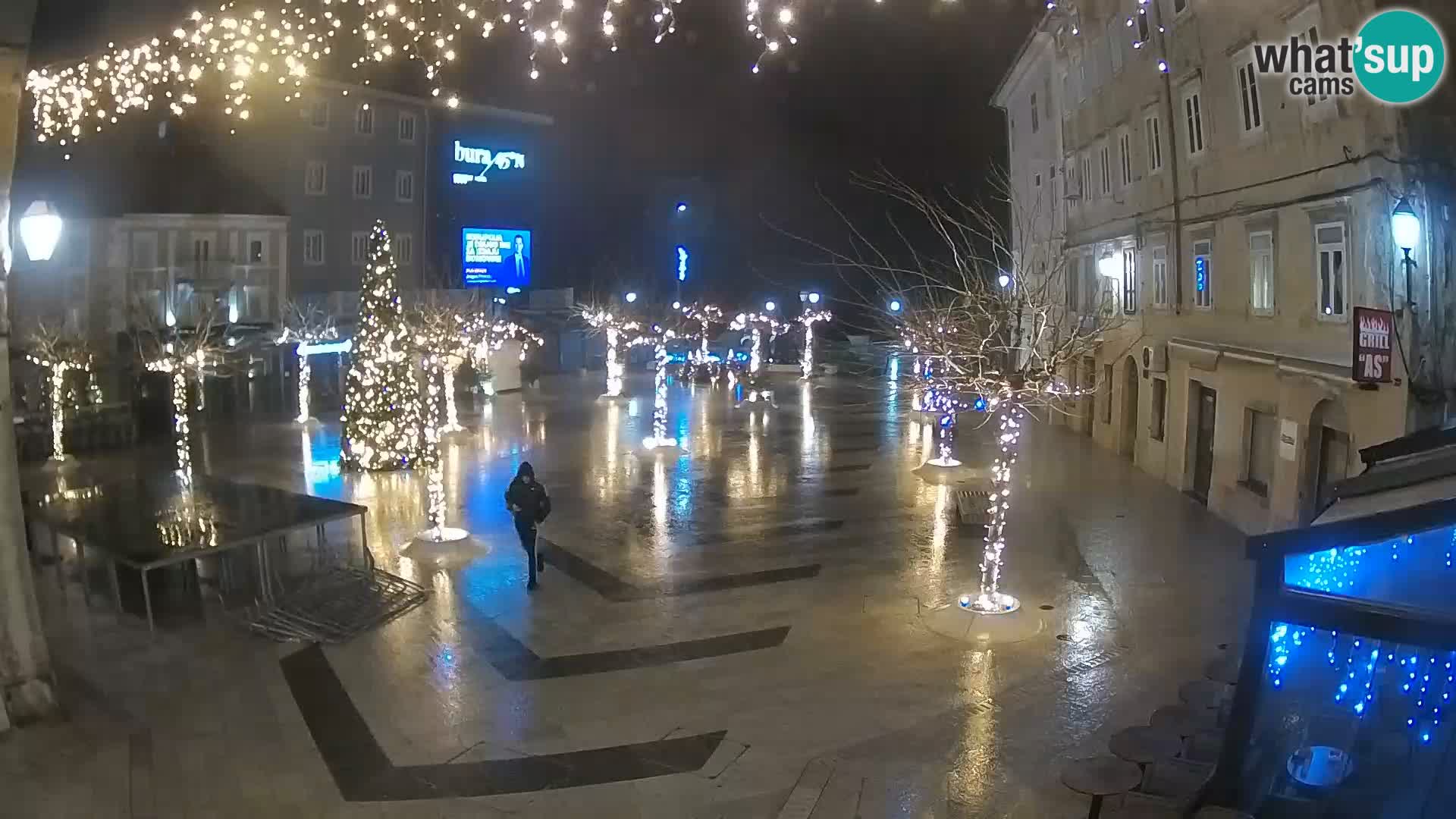 Centro della città di Senj – Piazza Pavlin – Live Cam Dalmazia