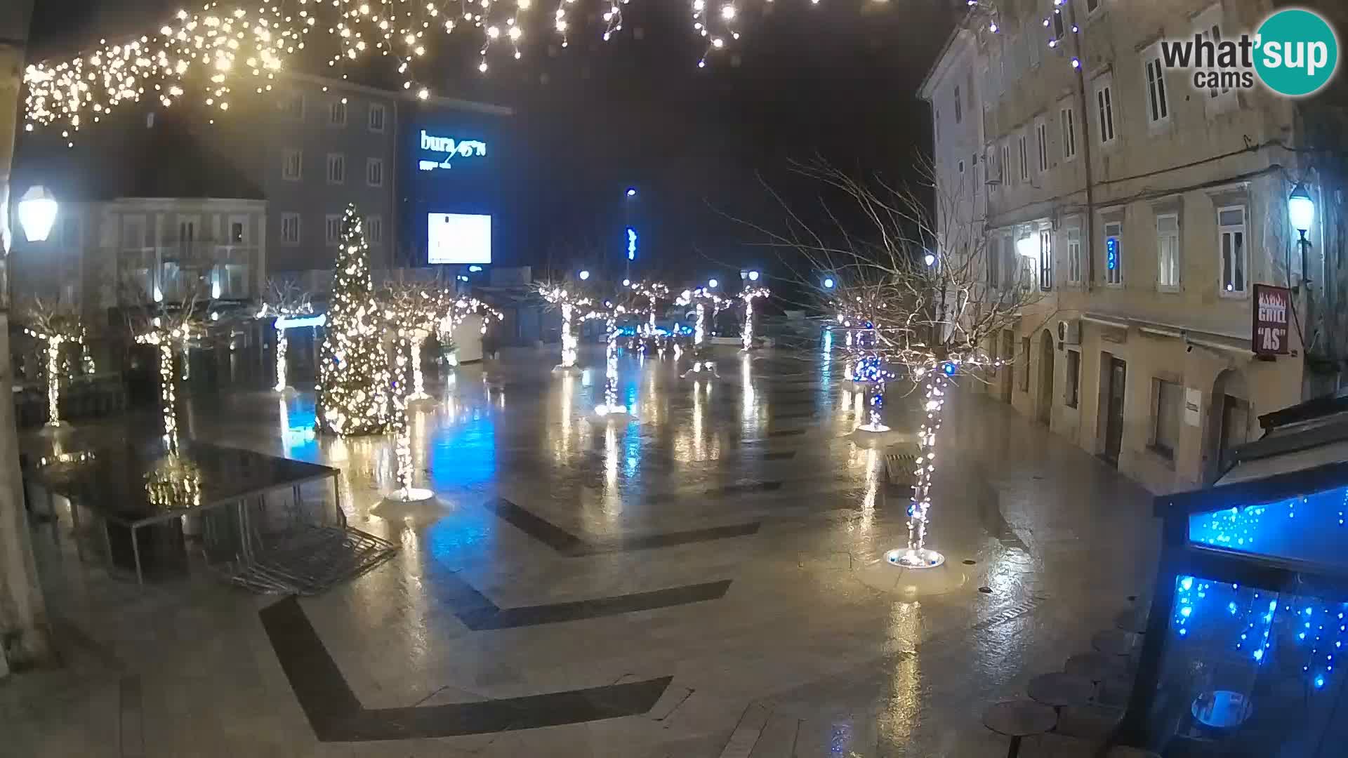 Centre de la ville de Senj – Place Pavlin – Live Cam Dalmatie