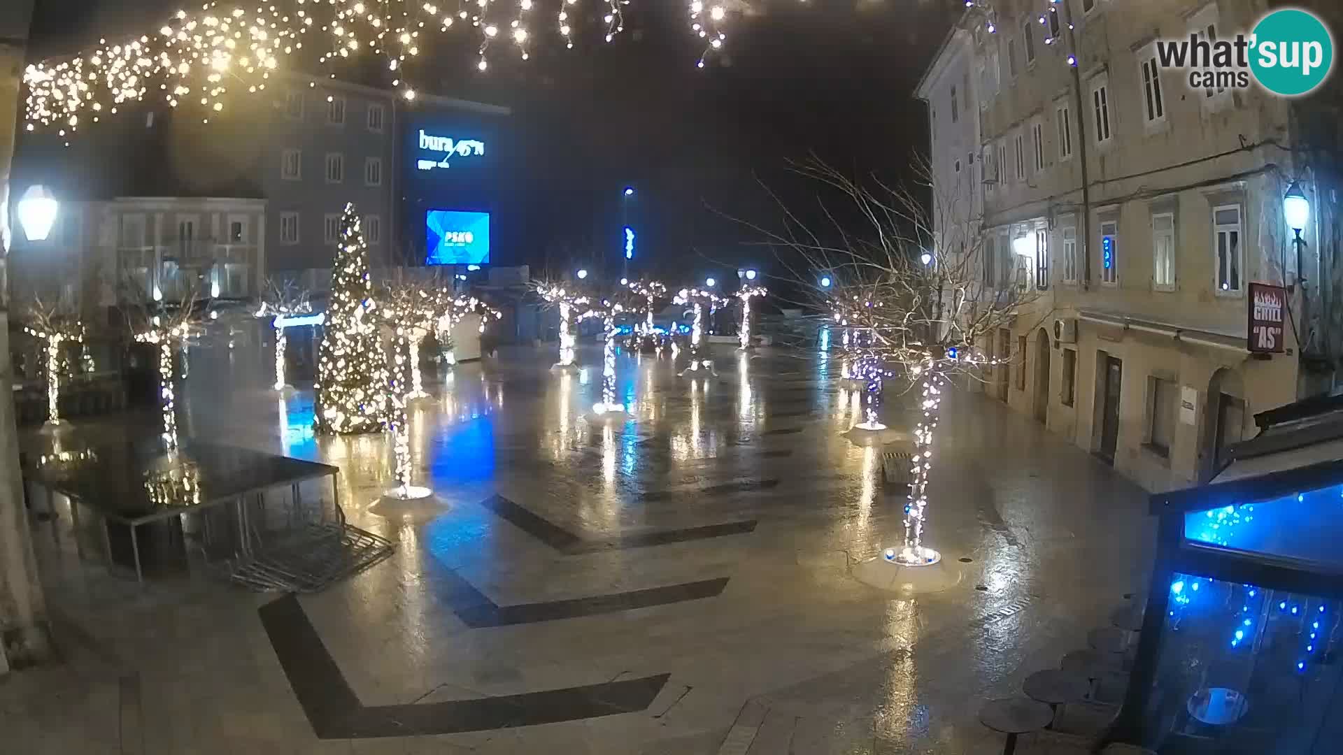 Centre de la ville de Senj – Place Pavlin – Live Cam Dalmatie