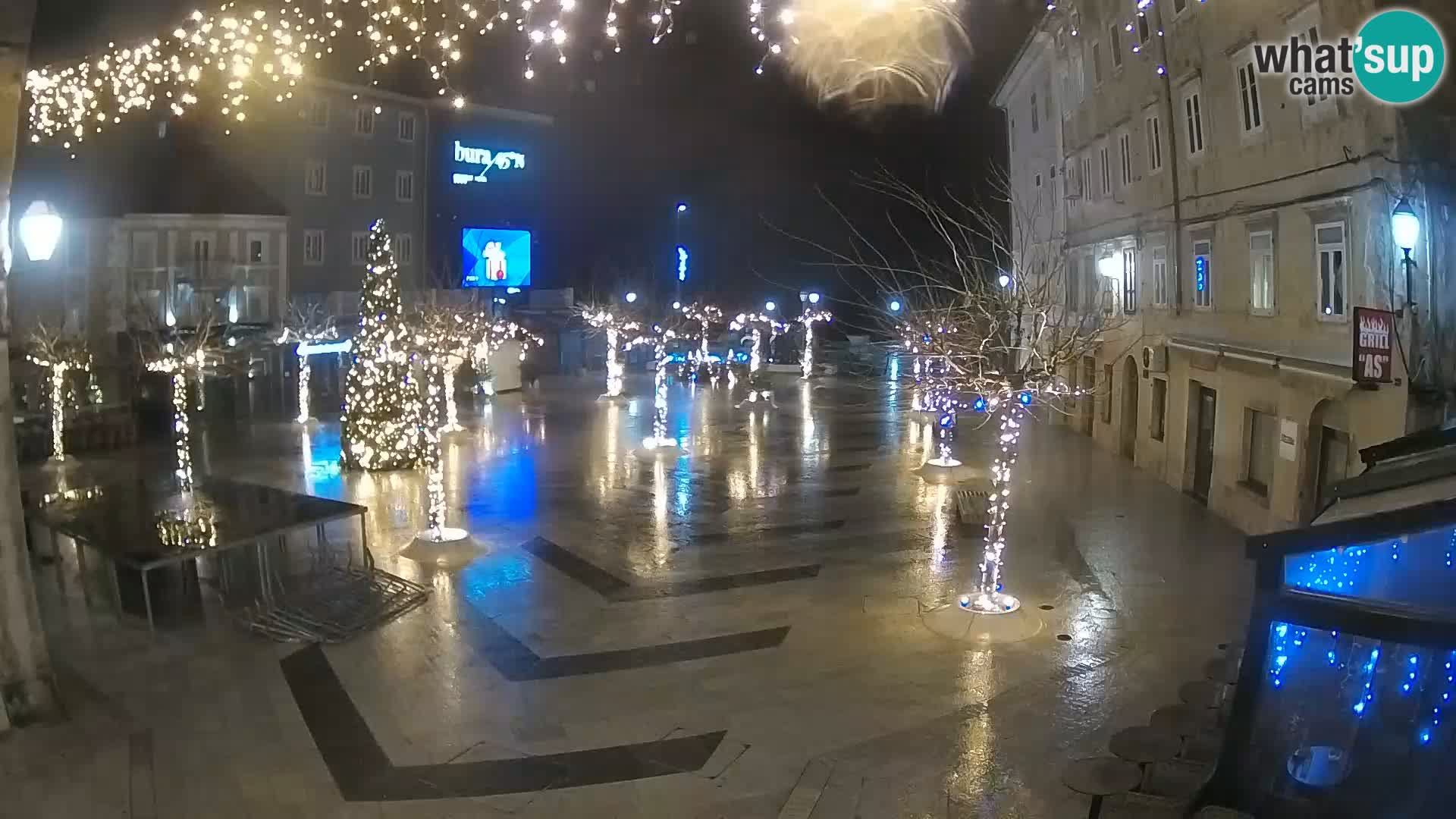 Centre de la ville de Senj – Place Pavlin – Live Cam Dalmatie