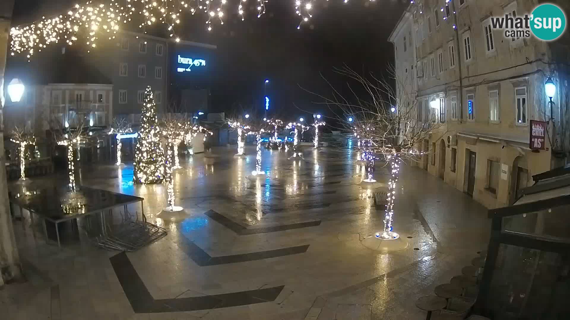 Centro della città di Senj – Piazza Pavlin – Live Cam Dalmazia