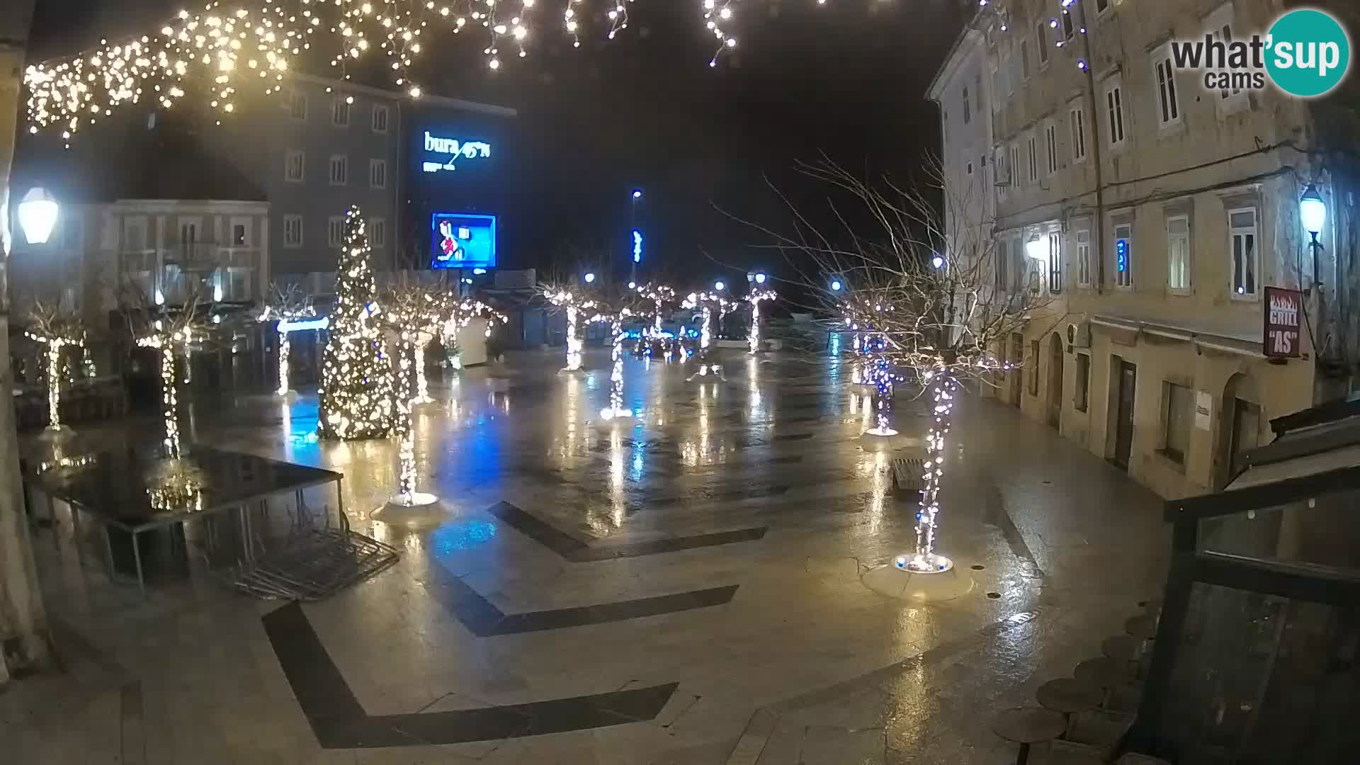 Centro della città di Senj – Piazza Pavlin – Live Cam Dalmazia