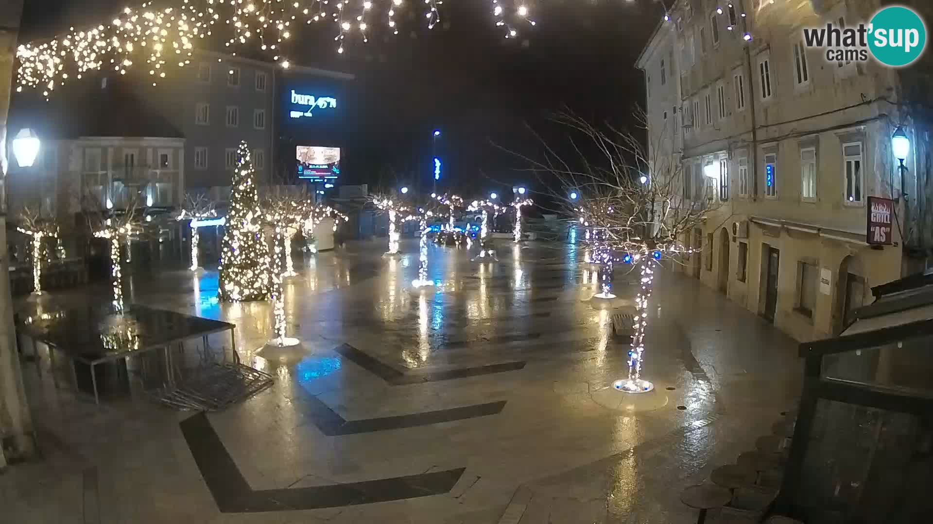 Center of Senj city – Pavlin square – Live Cam Dalmatia