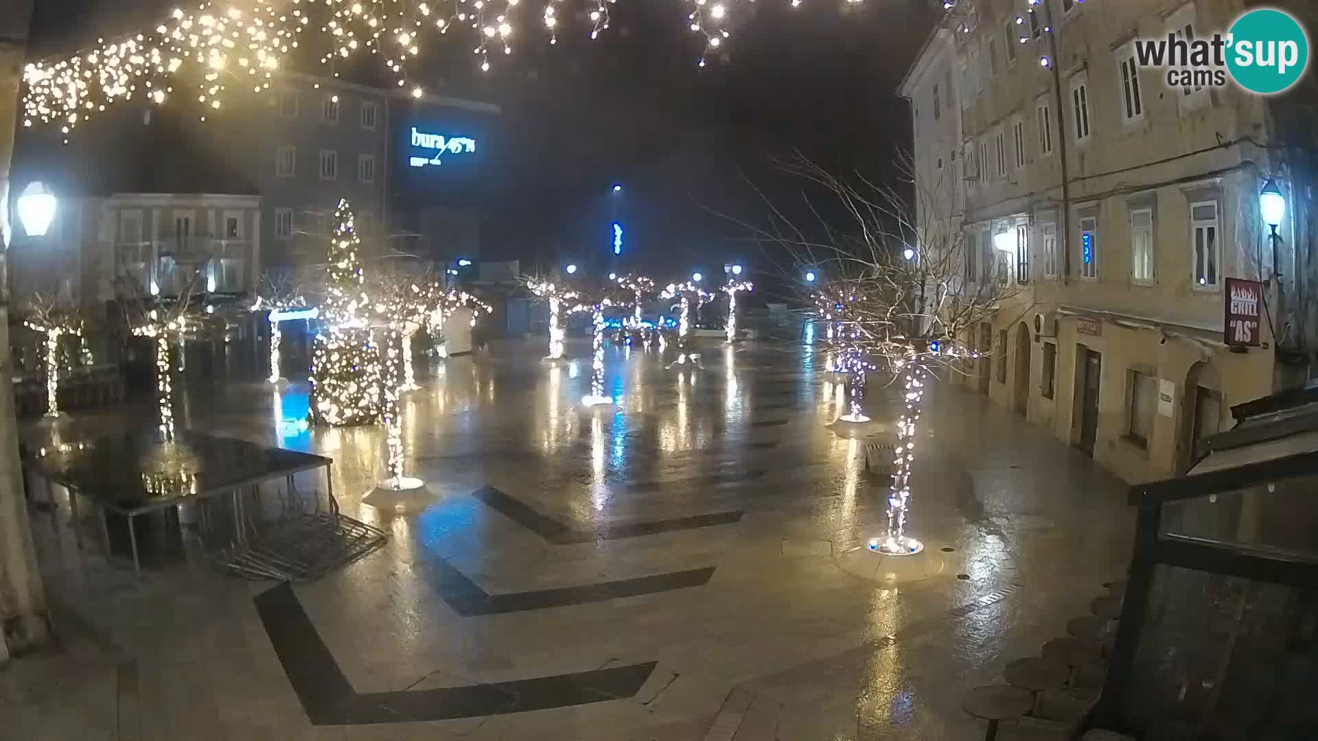 Center of Senj city – Pavlin square – Live Cam Dalmatia