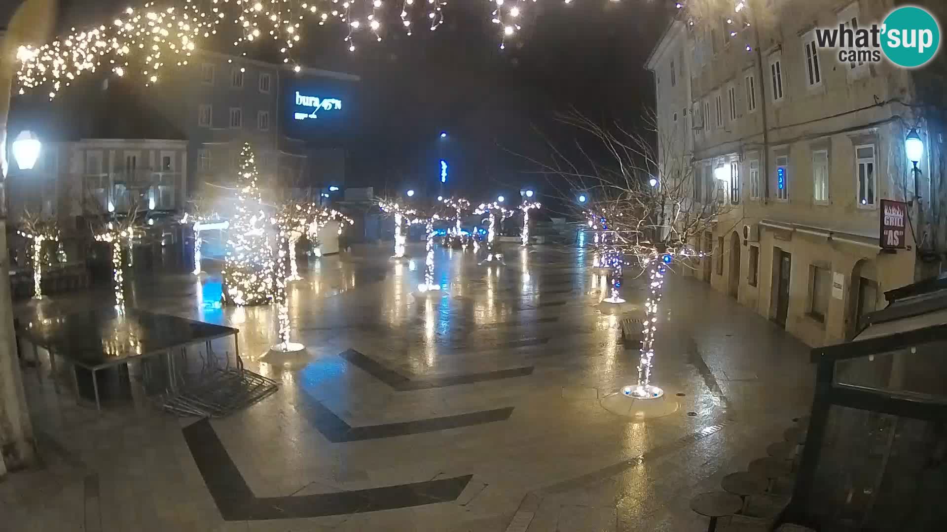 Centre de la ville de Senj – Place Pavlin – Live Cam Dalmatie