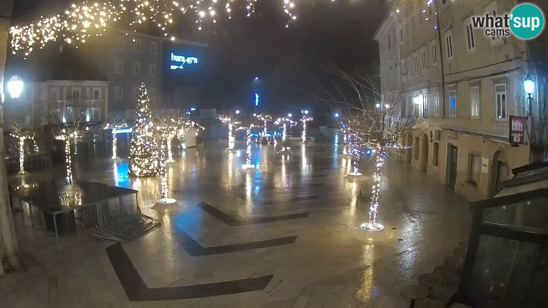 Centre de la ville de Senj – Place Pavlin – Live Cam Dalmatie