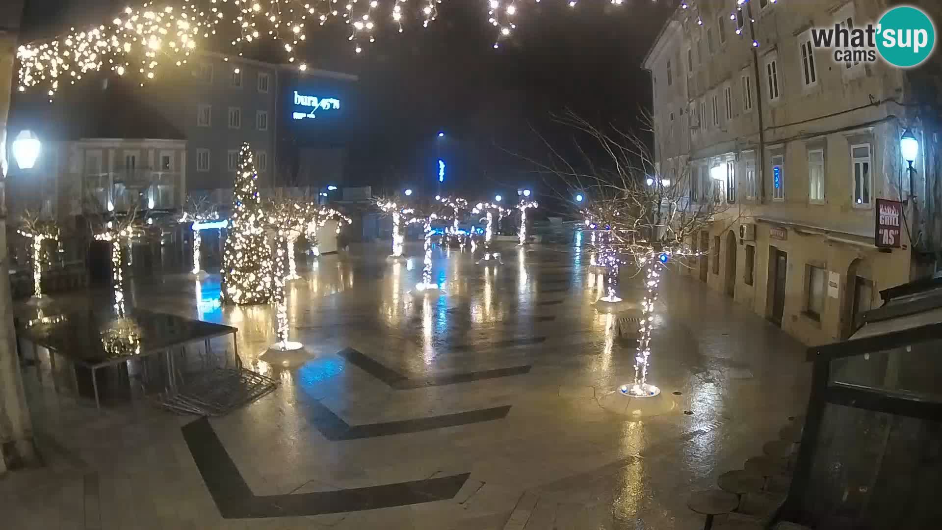 Centre de la ville de Senj – Place Pavlin – Live Cam Dalmatie