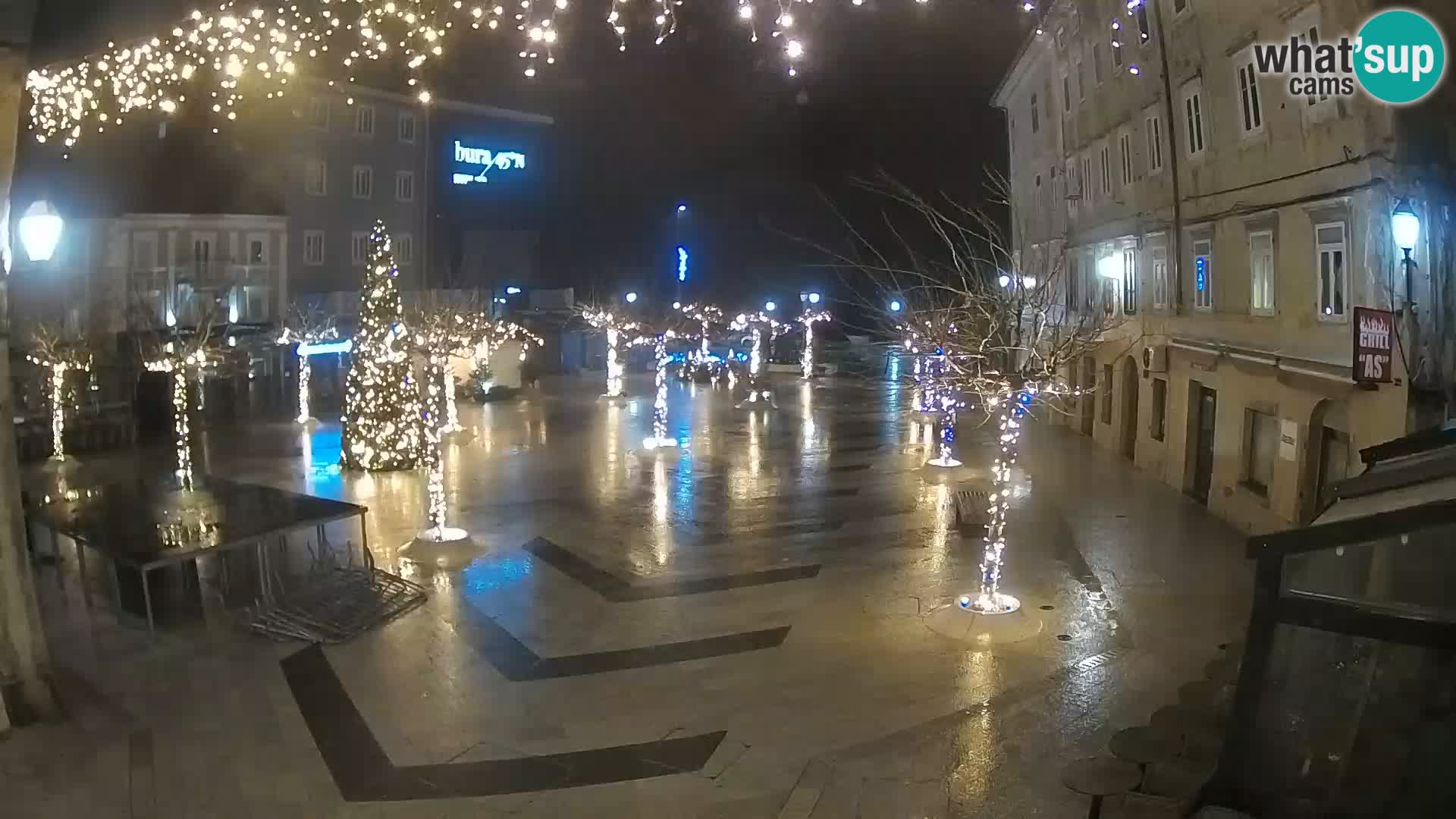 Centre de la ville de Senj – Place Pavlin – Live Cam Dalmatie