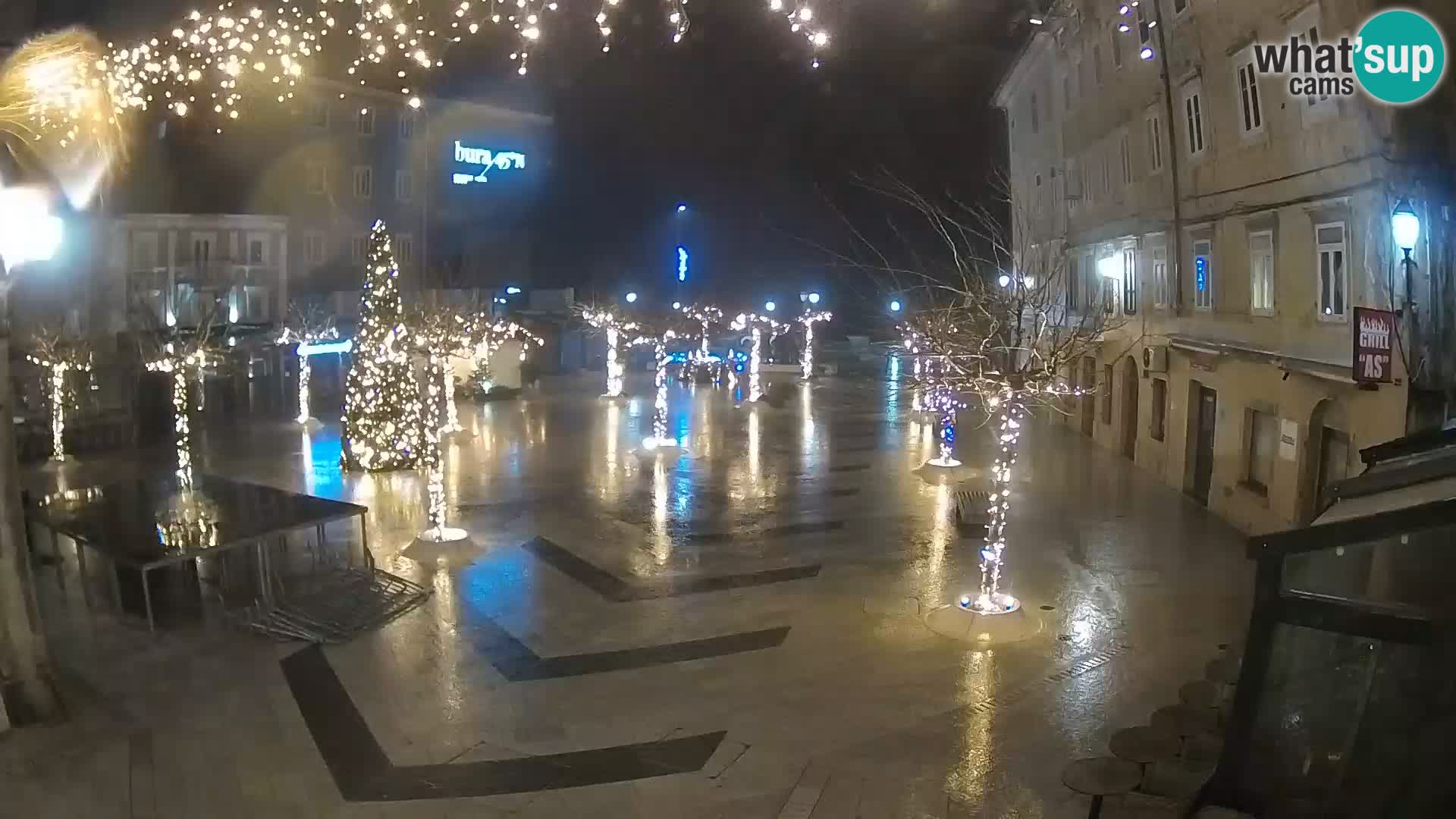 Centre de la ville de Senj – Place Pavlin – Live Cam Dalmatie