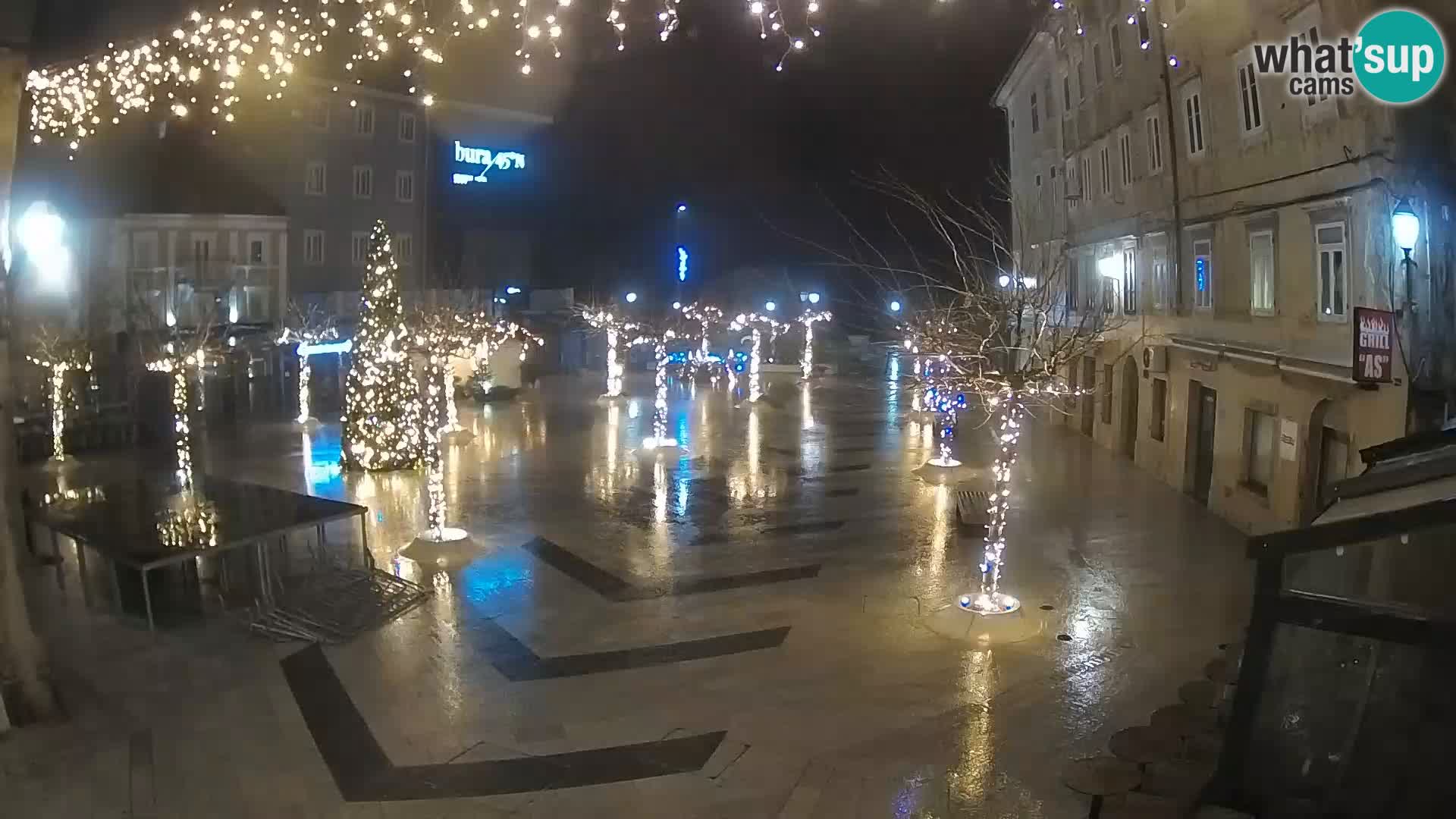 Centre de la ville de Senj – Place Pavlin – Live Cam Dalmatie