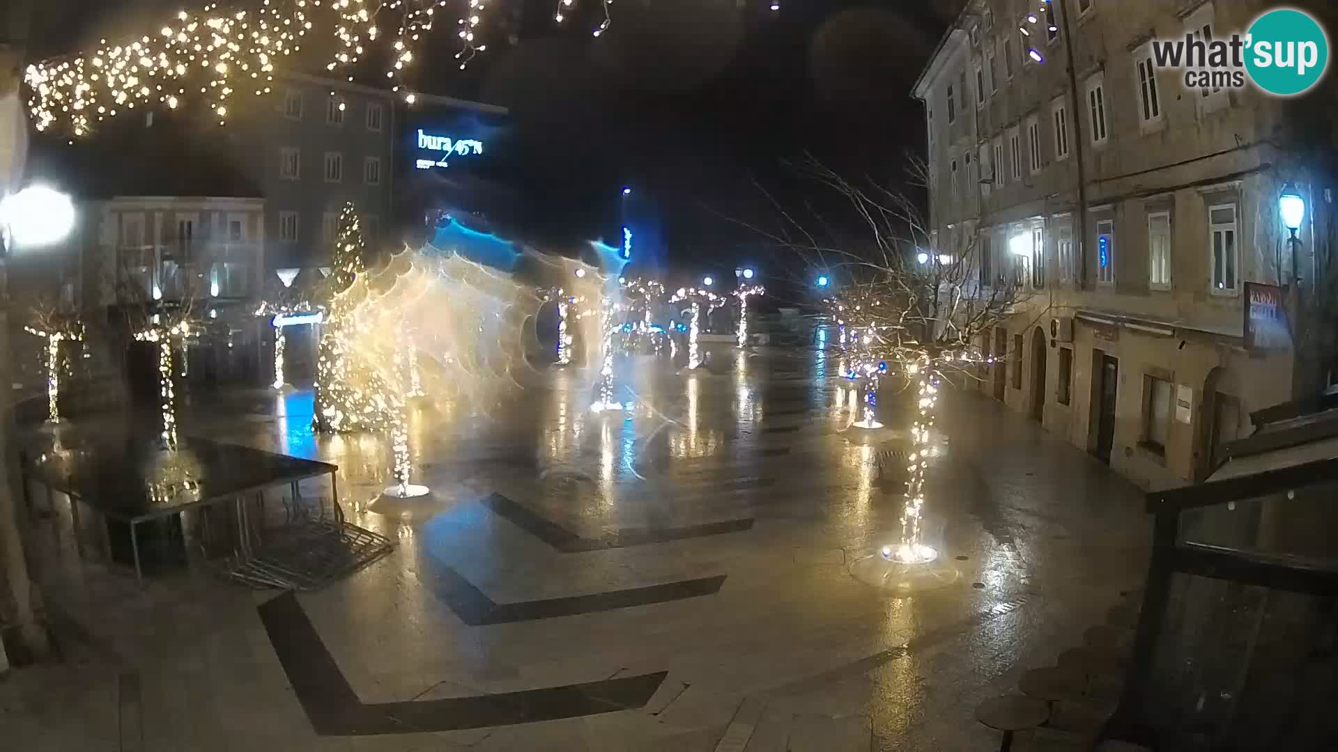 Centre de la ville de Senj – Place Pavlin – Live Cam Dalmatie