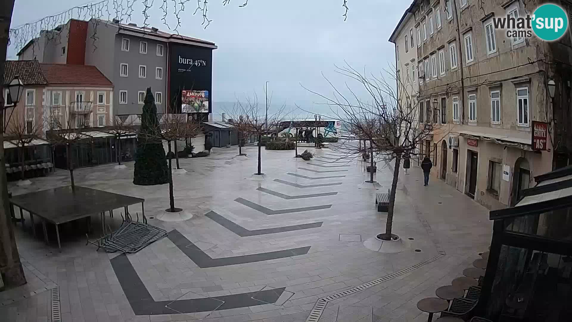 Center of Senj city – Pavlin square – Live Cam Dalmatia