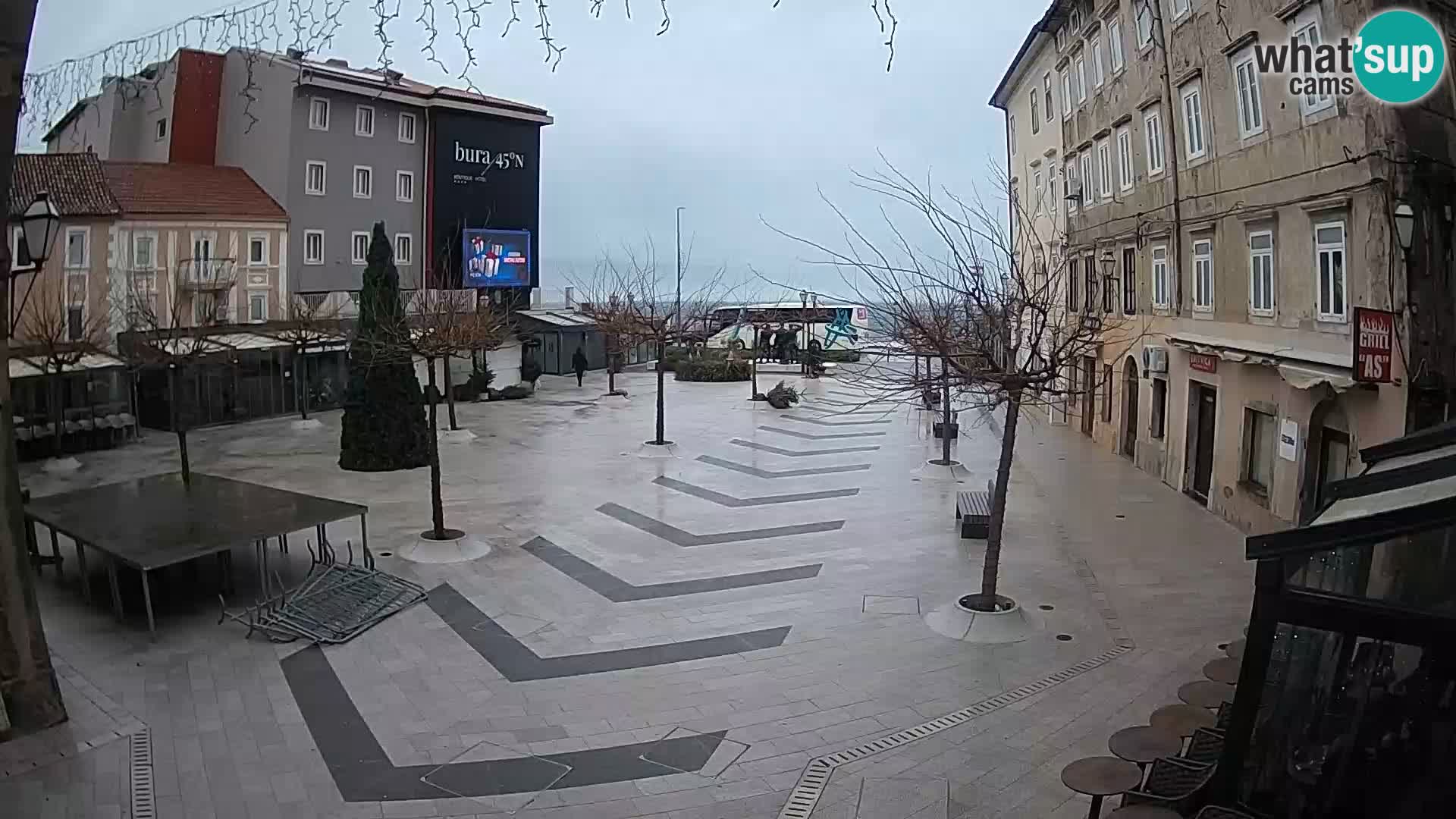 Centre de la ville de Senj – Place Pavlin – Live Cam Dalmatie