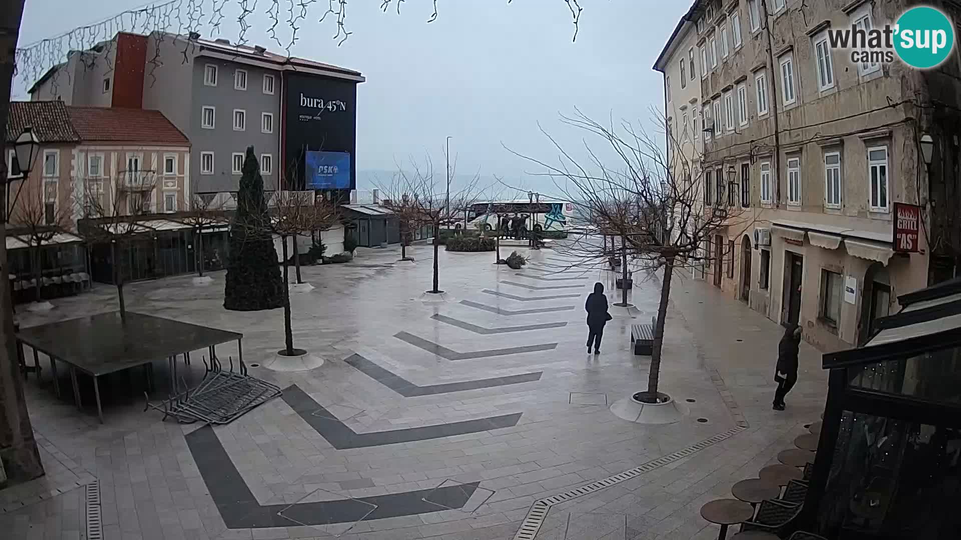 Centre de la ville de Senj – Place Pavlin – Live Cam Dalmatie