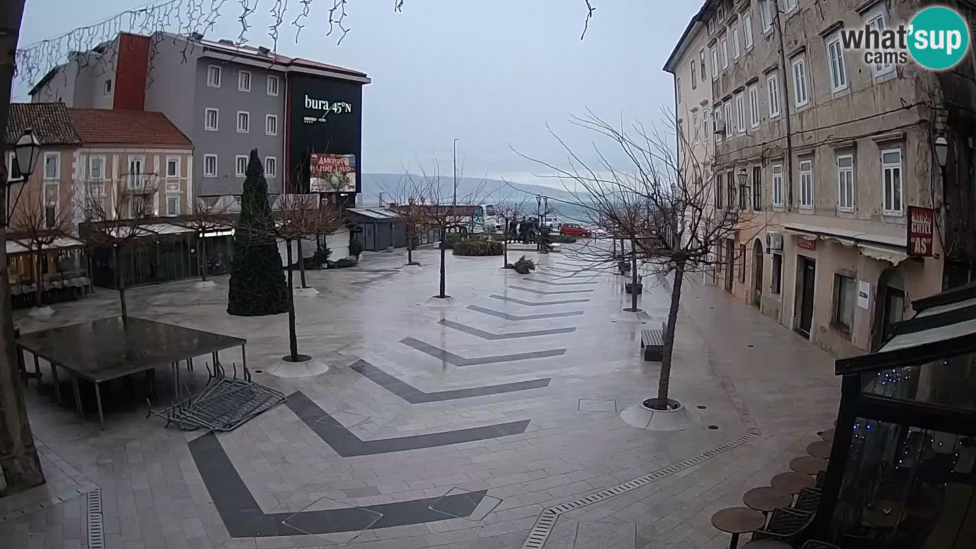 Center of Senj city – Pavlin square – Live Cam Dalmatia