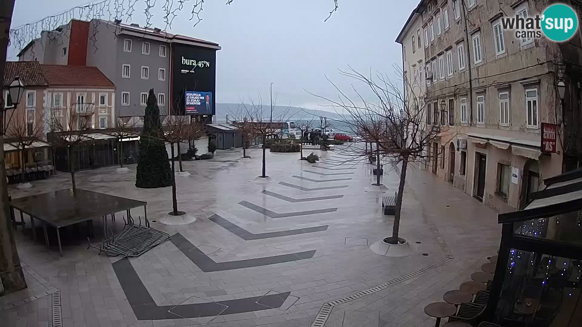 Centre de la ville de Senj – Place Pavlin – Live Cam Dalmatie