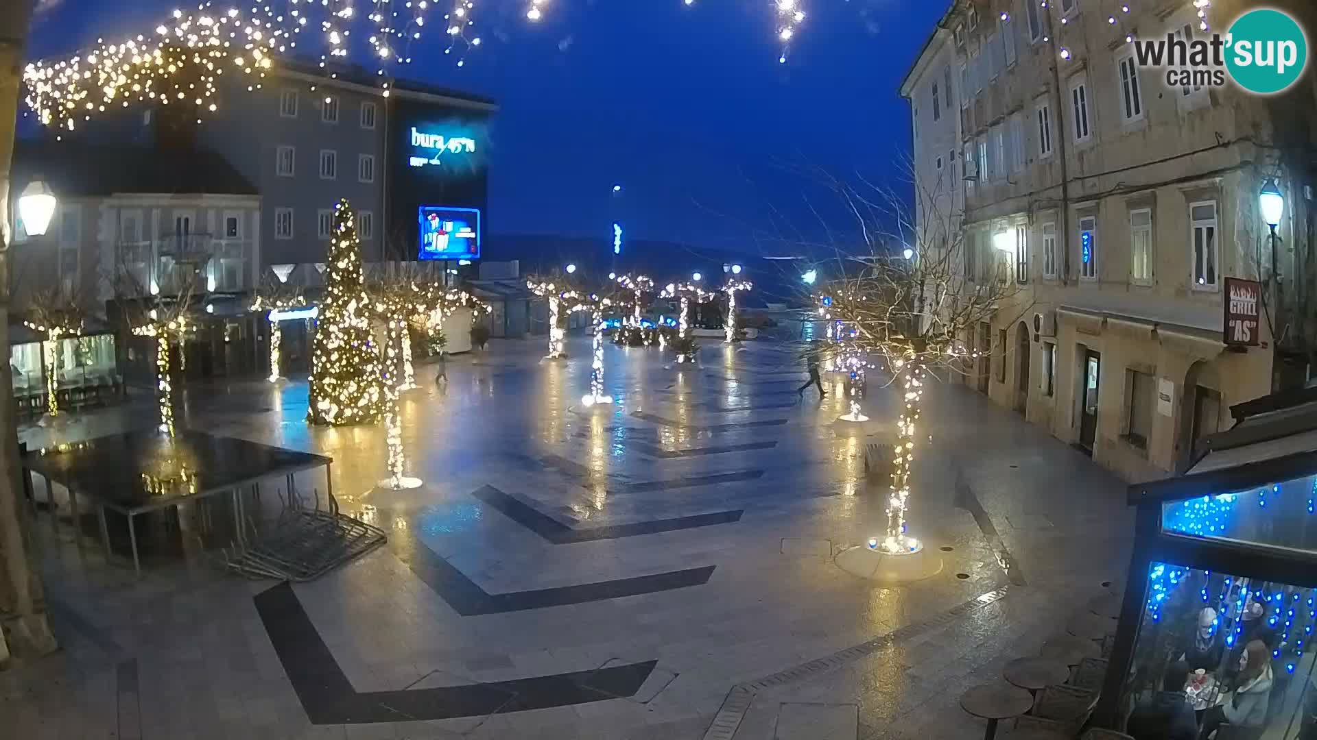 Center of Senj city – Pavlin square – Live Cam Dalmatia